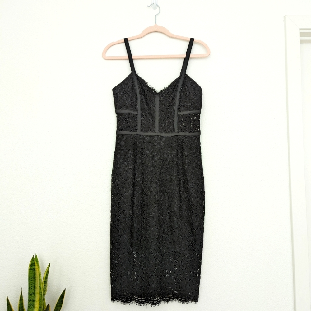 Express Lace Corset Cocktail Dress